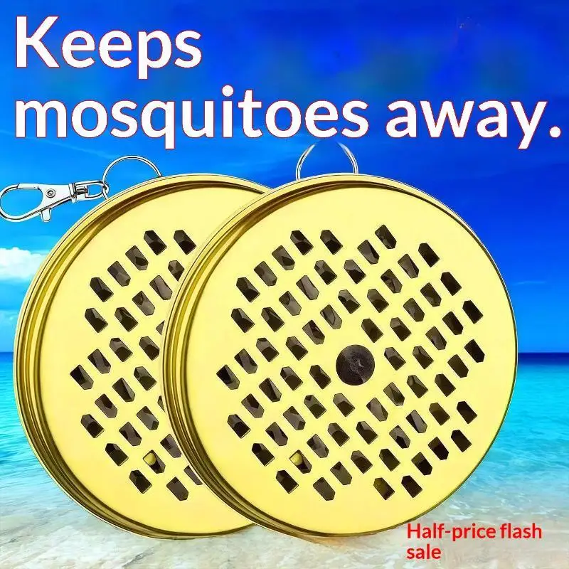 Portable Hanging Metal Mosquito Coil Holder Fireproof Detachable Anti Scald Design For Outdoor Camping Use