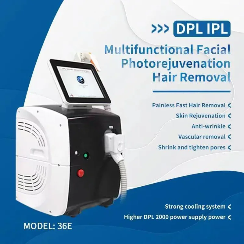 

DPL IPL OPT Laser Hair Removal Machine Vascular Therapy Spider Vein Acne Treatment Skin Rejuvenation Beauty Salon Equipment