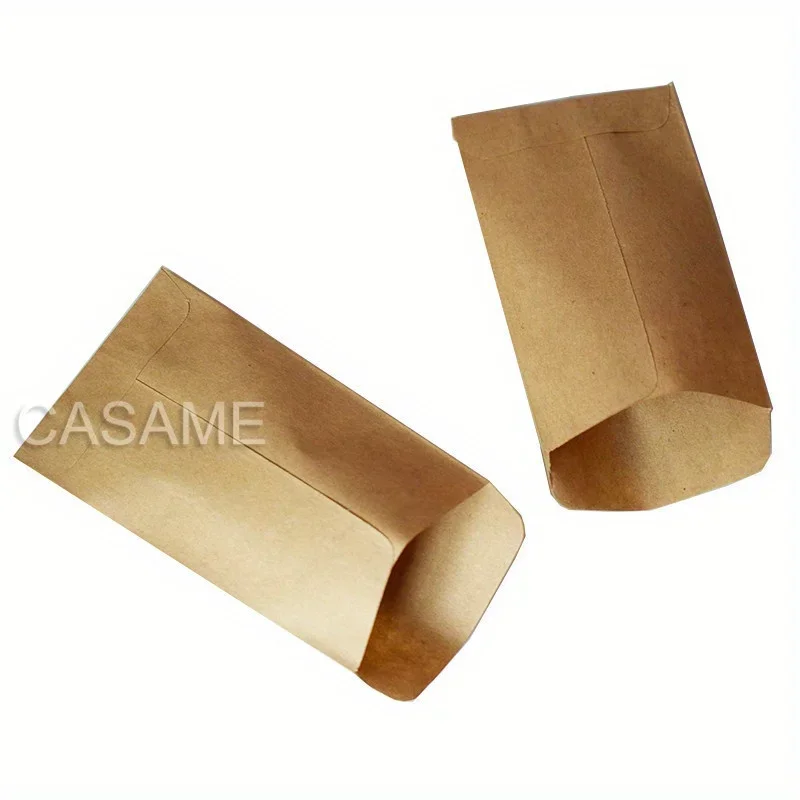 50 pcs 6x10cm Pouch Paper Bag Gift Boy Girl Decoration Packaging Cute Candy Baby Shower Guest Small Mini Kraft Craft Brown