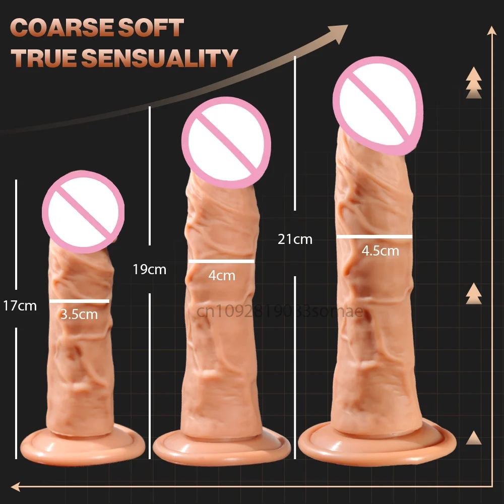 Realistic Silicone Dildo with Suction Cup G-Spot Anal Dildos Strapon Dick Butt Plug Masturbat Adult Sex Toys for Man Women - Image 6