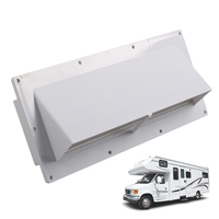 Caravan Motorhome Trailer Side Air Vent RV Sidewall Range Hood Vent White with Screws Exhaust Cover Motorhome Camper Accessories