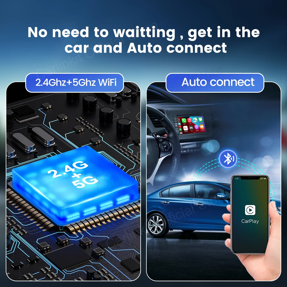 4.0 Wired CarPlay To Wireless Dongle Compatible With The Car Player Have Wired CarPlay System
