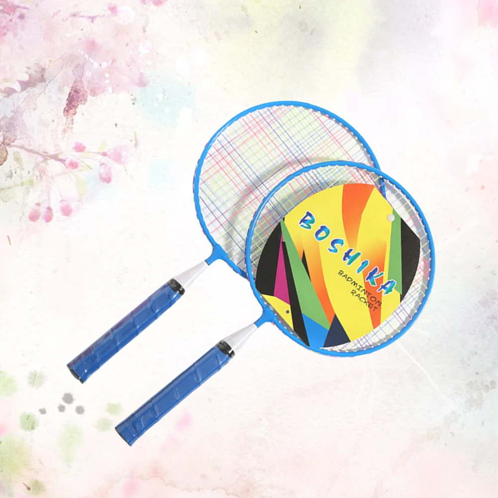 

1 Set Badminton Racket Beginner Training Outdoor Sports Leisure Toys Badminton Set for Outdoor Playing (1 Set Blue Racket, 3 Bad