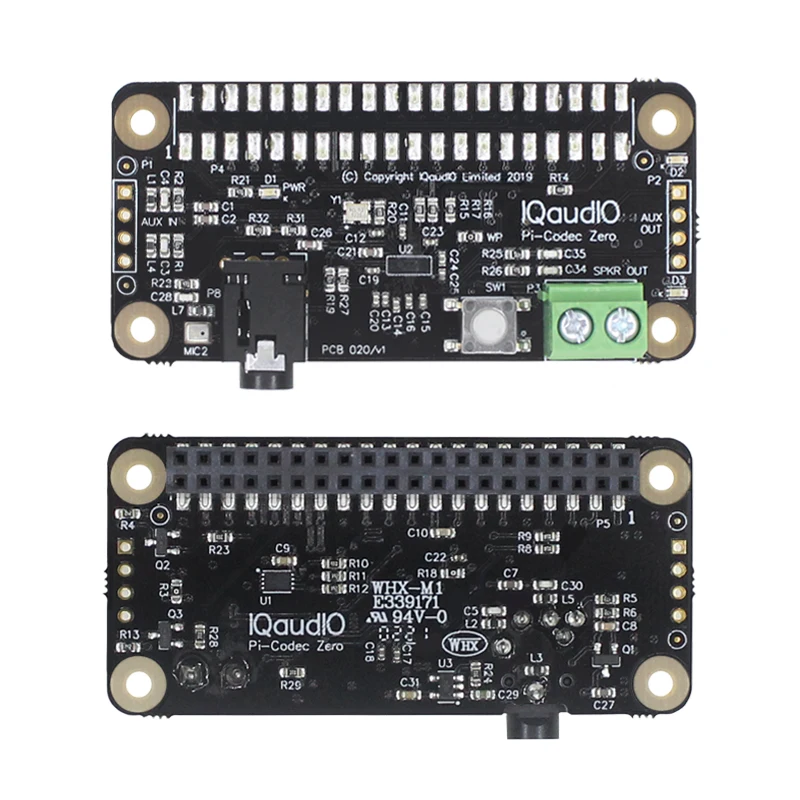 1 قطعة/الوحدة! لوحة توسيع فك تشفير الصوت من Raspberry PI Zero IQaudio Codec I2S وحدة خطاب ميكروفون بطاقة الصوت أصلية جديدة