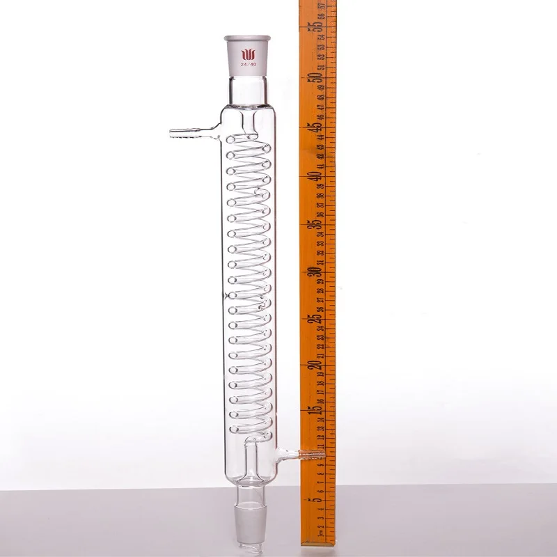 SYNTHWARE Grignard snake condenser, GRAHAM, Joint 14/20 19/22 24/40 29/42, Effective length 120mm-500mm, Borosilicate glass, C14