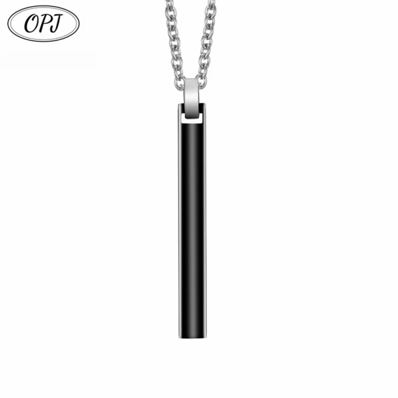 Trendy Original Concave Surface Stainless Steel Concave Diamond Chains Geometric Pattern Fashionable Pendant for Men Women Gift