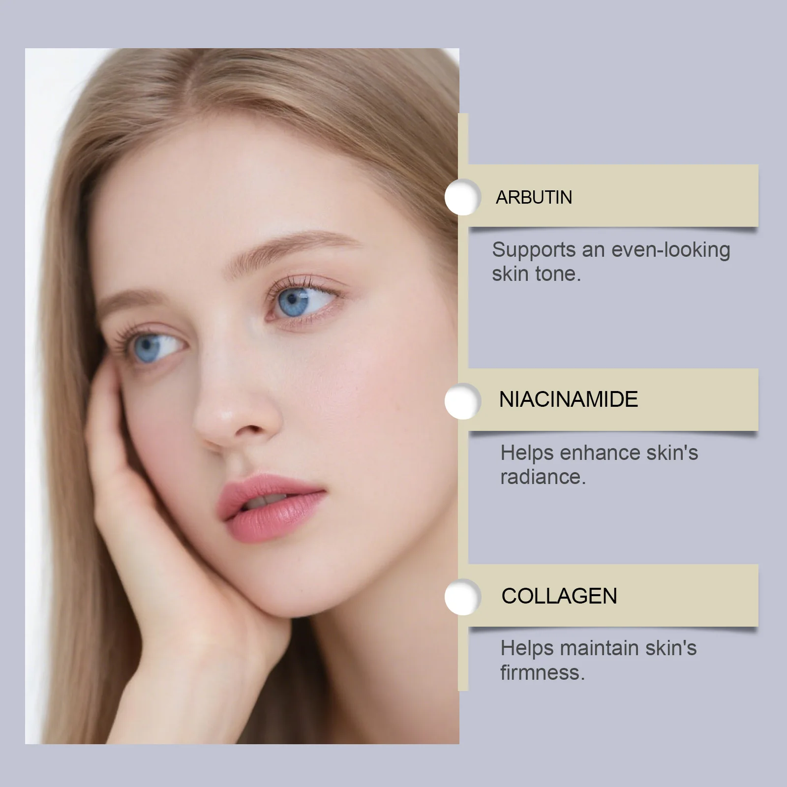 جوهر العناية بالوجه يغذي البشرة بلطفًا، ويحسن لون البشرة ويحسن جوهر العناية بالبشرة