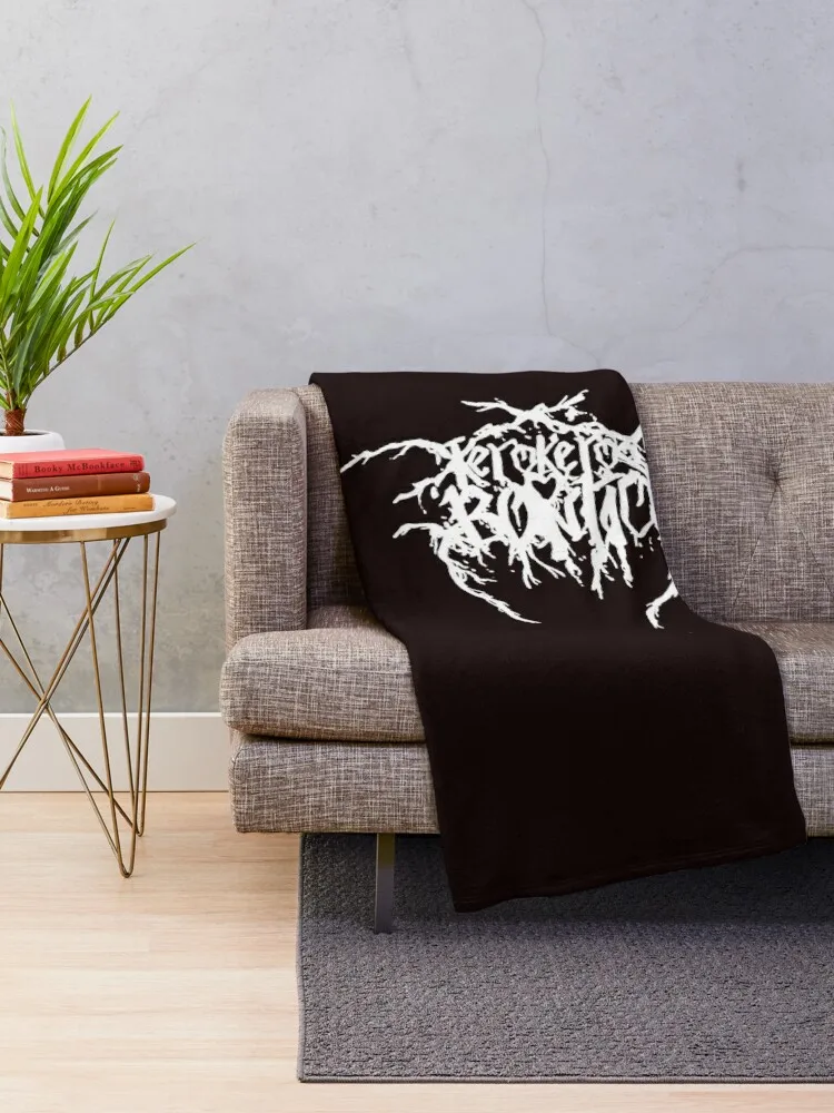 Kero Kero Bonito Bubblegum Pop Black Metal Logo Kawai Throw Blanket Flannel Bed Fashionable wednesday Blankets