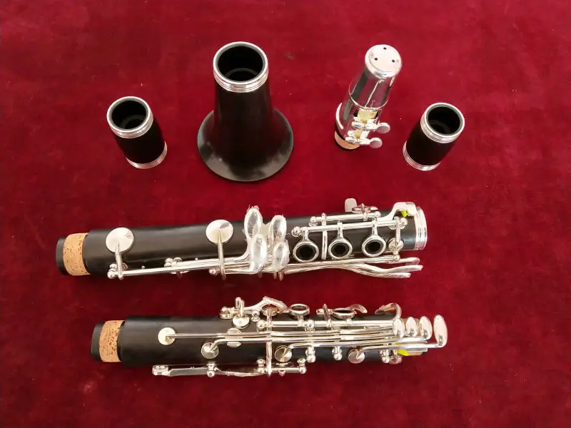 Clarinet C Key With Case Ebony Silver Good Sound Good Material