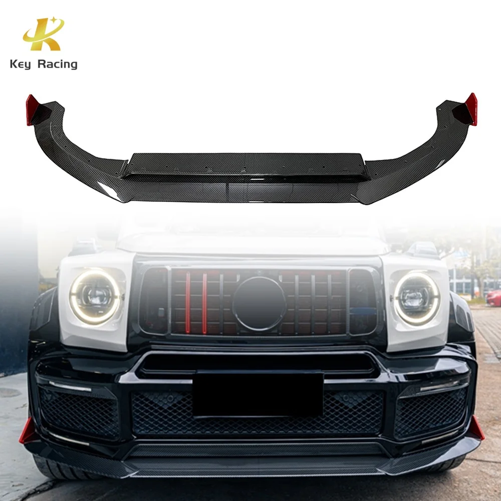 Dry Carbon Fiber G900 Style Car Bumper Guard Front Lip For Mercedes Benz G Class W464