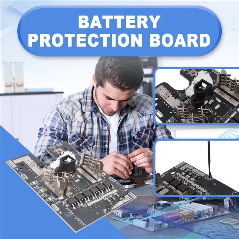 A92Z Battery Protection Board Module 5S 21V 25A Lithium Battery Pack Protection Circuit For 18650 Power Tool