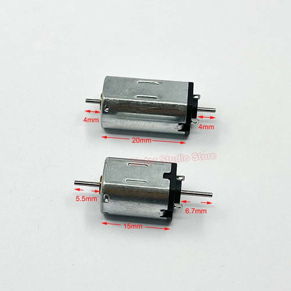 1PC Micro N30/ N20 Metal Brush Motor Dual Shaft DC 6V-12V 20000RPM High Speed Large Torque DIY Toy Car Rail Train Boat Model