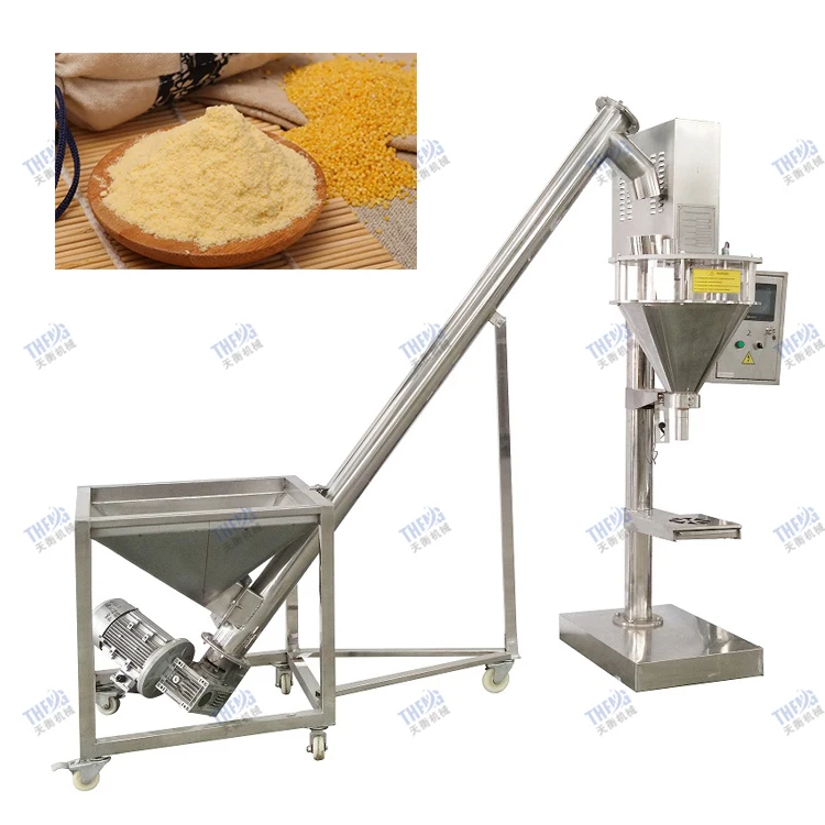 Automatic filling 500g 1kg 2kg 5kg flour milk coffee spice powder small sachet bottle weigh packing machine