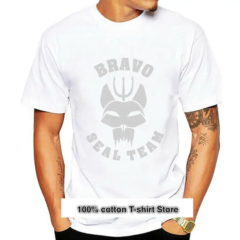 Camiseta negra de la serie de Tv Bravo SEAL TEAM, color azul marino, S-4XL