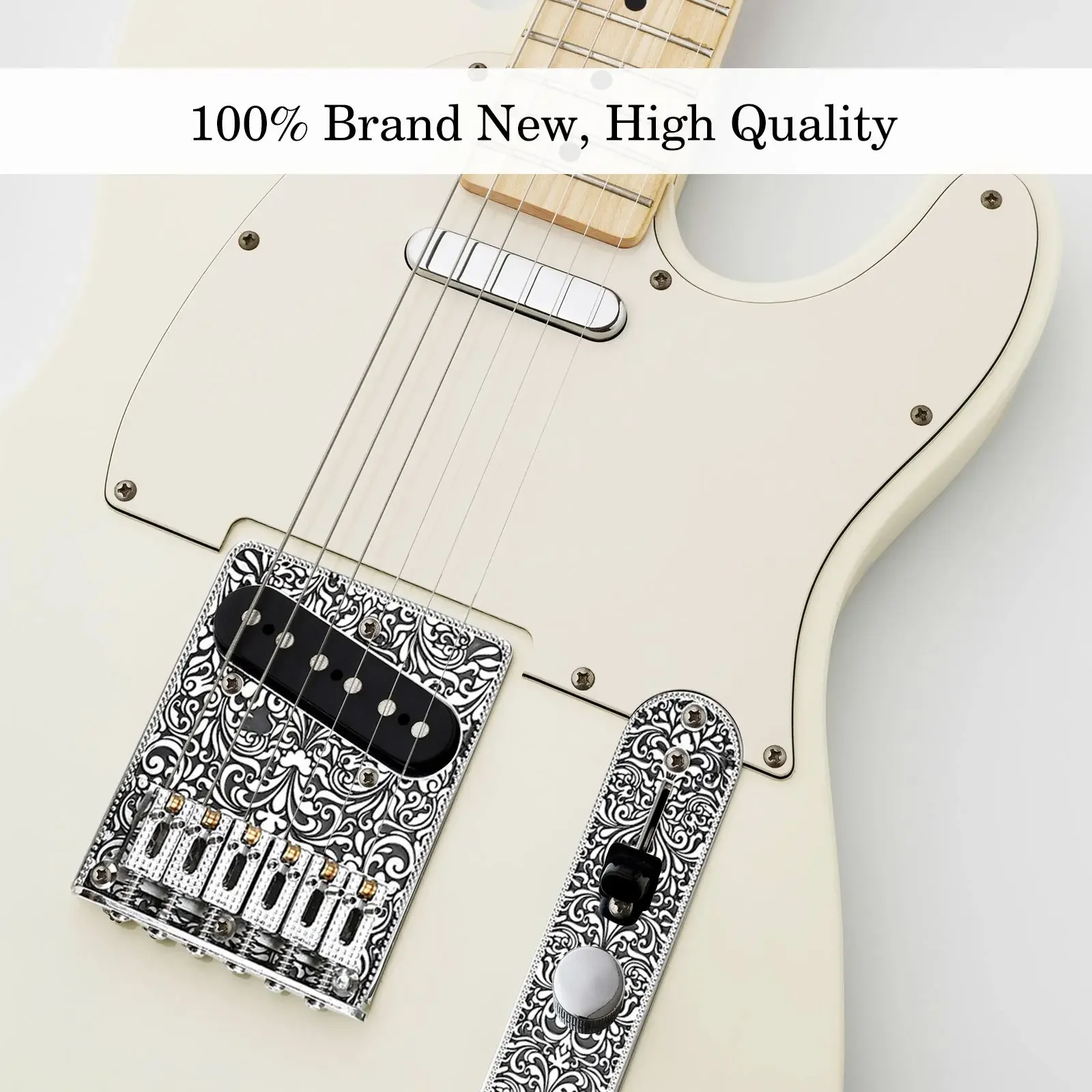 

Профессиональный 6-струнный комплект седловых мостов Telecaster с регулировкой стабильности настройки для повышенной интонации и сустейна