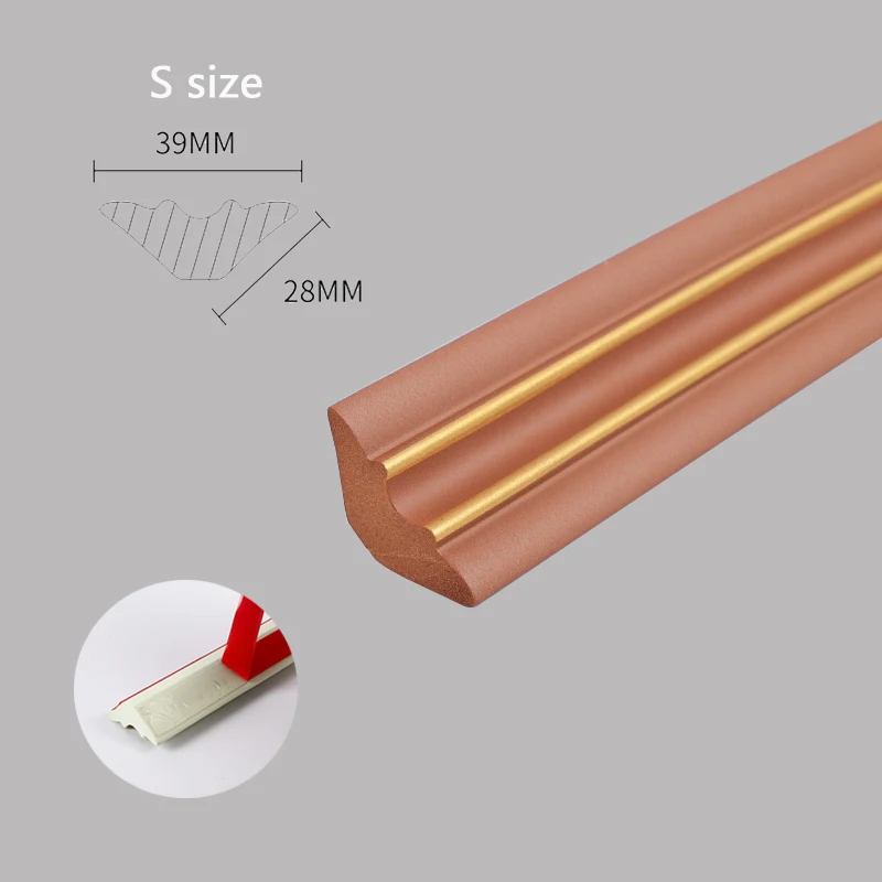 5M 3D Foam Wall Edge Strip Stickers Zelfklevende Waterdichte Plint Hoek Taille Lijn Plafond Rand Strip Home Decor