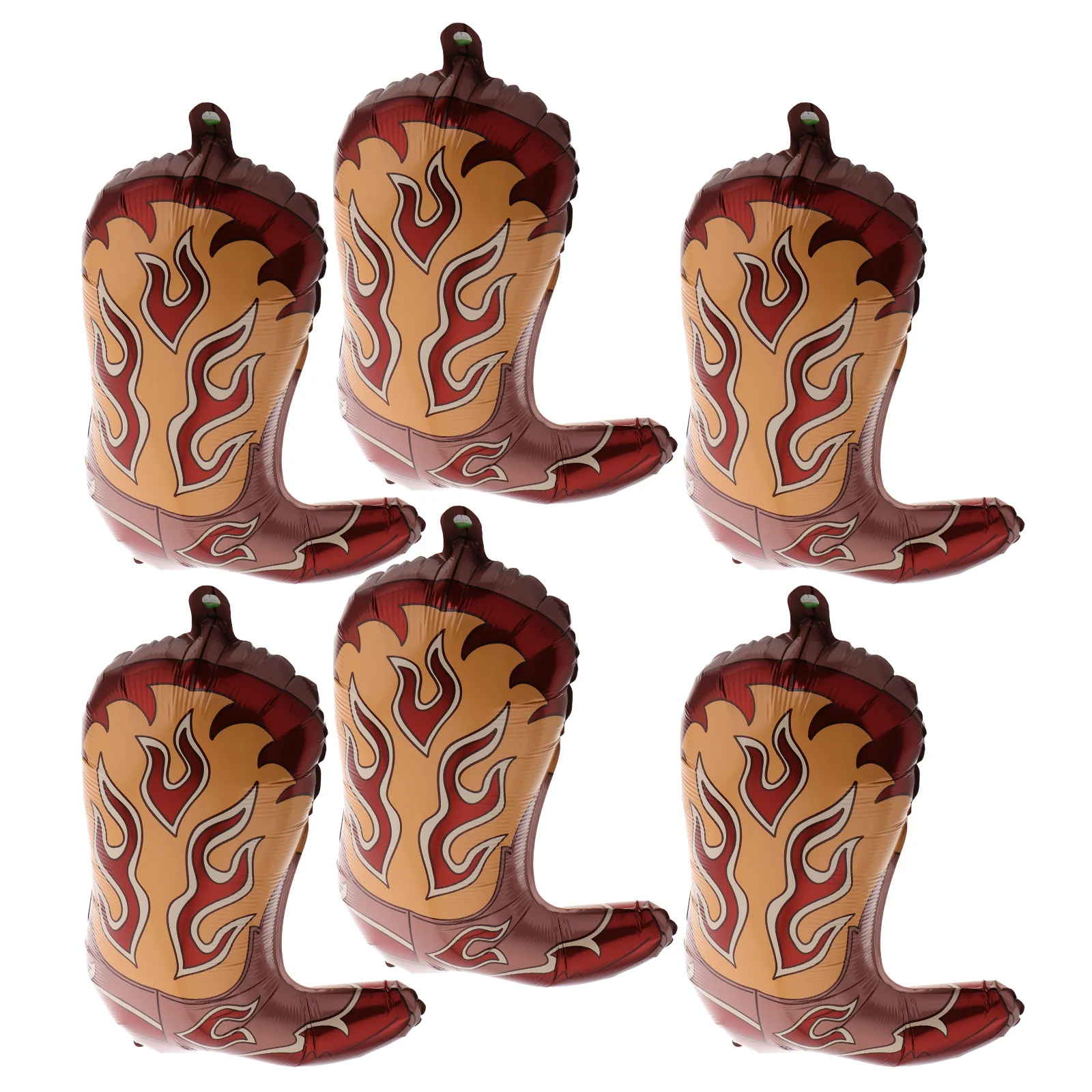 

6Pcs Western Cowboy Boot Balloons Birthday Party Decorations Inflatable Cowboy Supplies Western Theme