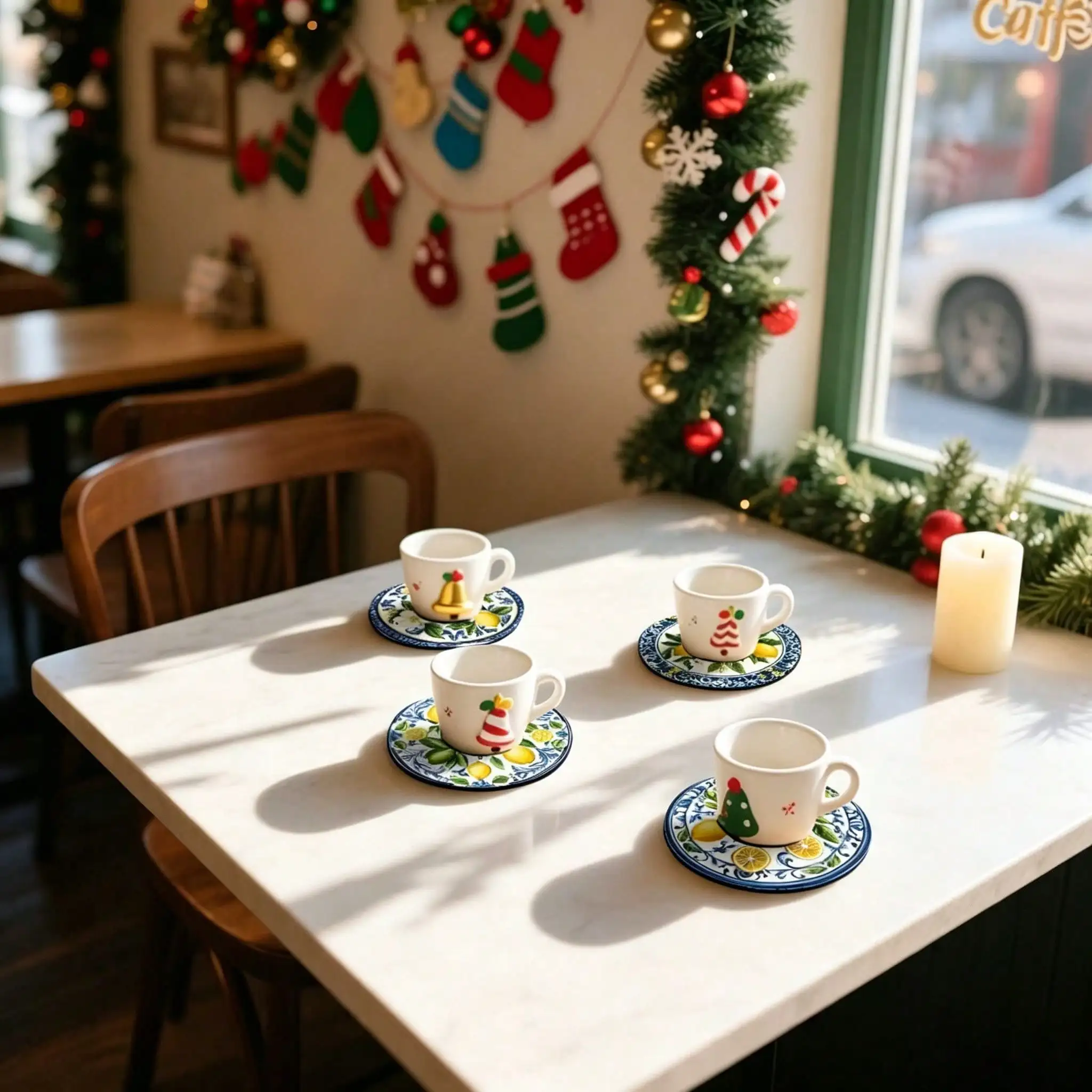 

4pcs Lemon Pattern Silicone Coasters, Coffee Cup Mats, Suitable For Home, Restaurant, Decoration, Daily Gifts, Desk Decor, Theme Party