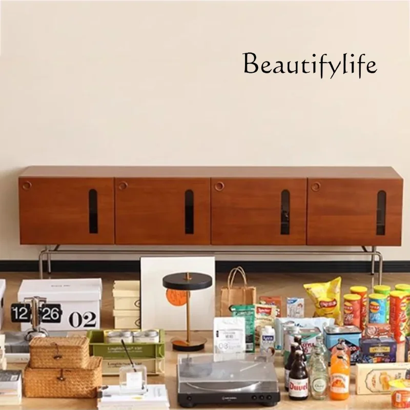 

YX Legs Glass Universal Tv Stand Living Room High Walnut Luxury Nordic Tv Cabinet Modern House Tall Fernsehtisch Furniture Home