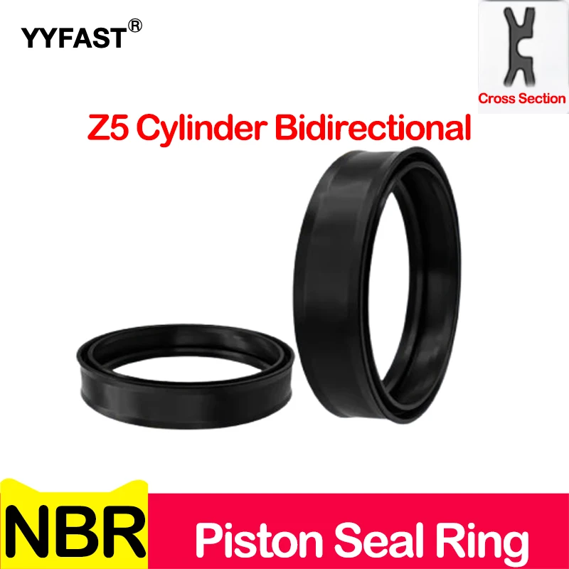 Z5 Cylinder Bidirectional Piston Seal Ring, Air Seal,ID 10-145mm,OD 16-160mm,16x10x10.5,30x23x12,40x30x12,100x88x21,150x140x20