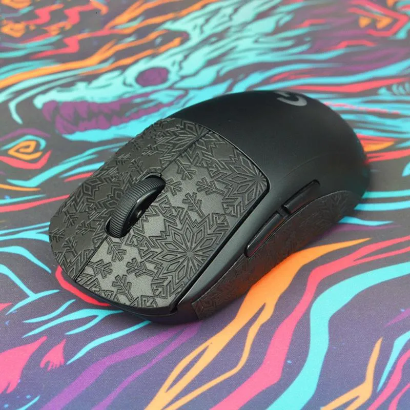 Cinta de agarre para ratón, pegatina artesanal para patines, piel de lagarto antideslizante, chupar el sudor para Logitech G Pro X superligero GPW inalámbrico sin ratón