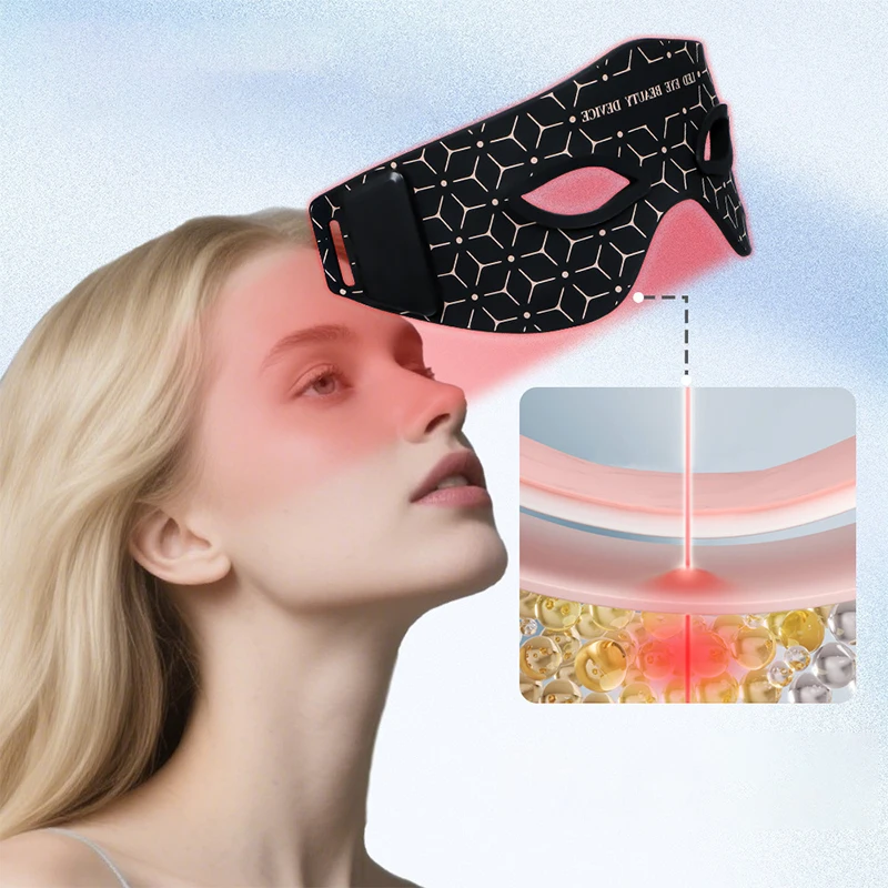 630nm 850nm近赤外線レッドライトセラピー アイマスク デバイス アイマスク アイマッサージャー 美容ケアデバイス 目袋除去デバイス