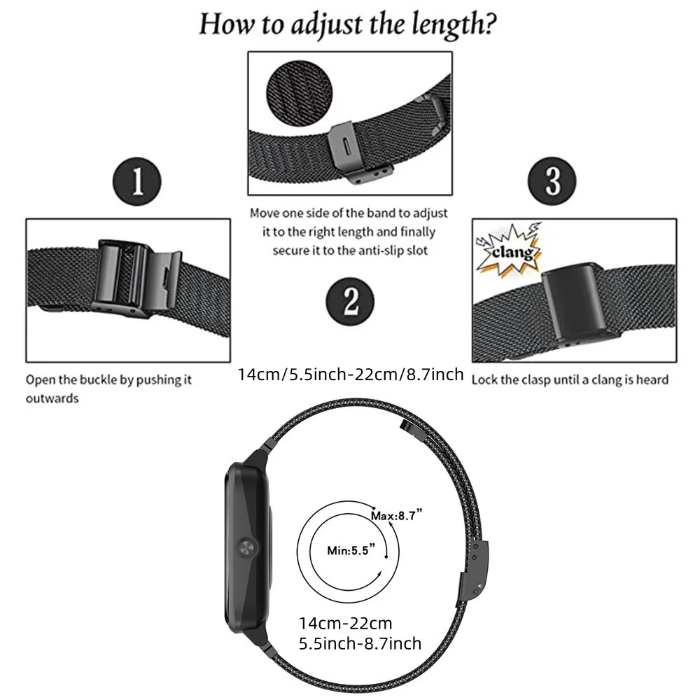 أربطة معدنية لفرقة COROS VERTIX، حزام شبكي من الفولاذ المقاوم للصدأ قابل للتنفس