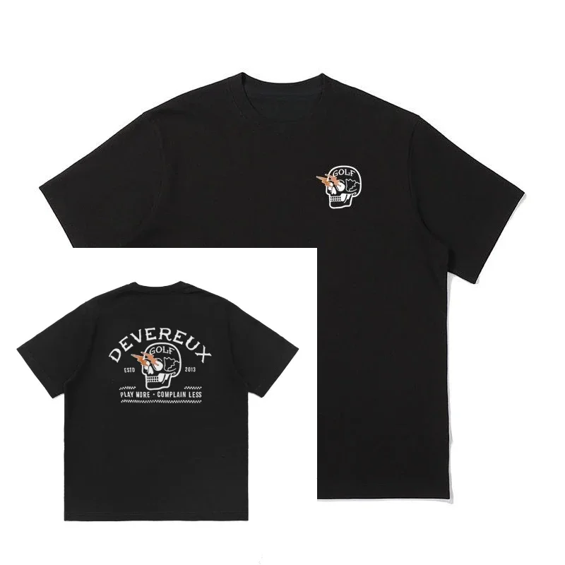 

DEVEREUXE GOLF GOLF Удобная и дышащая футболка из 100% чистого хлопка для гольфа
