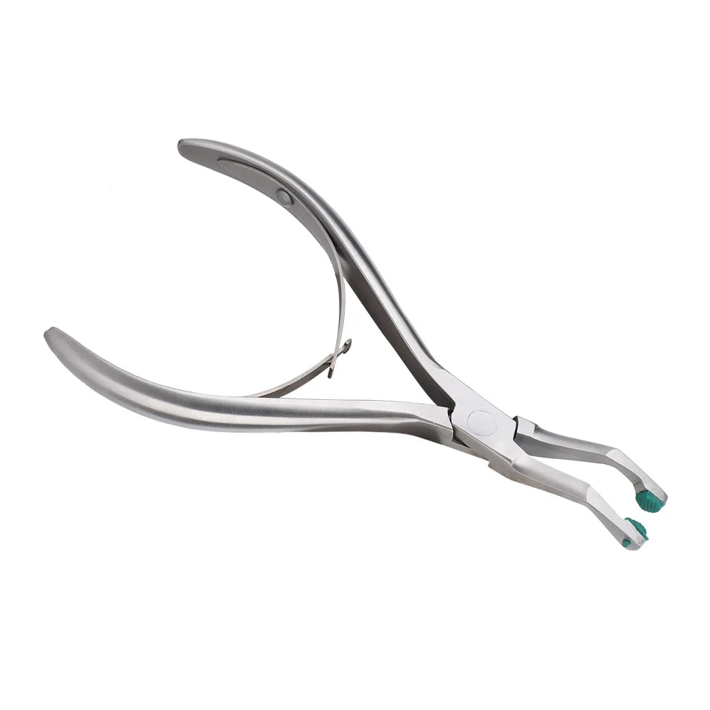 

Stainless Steel Dental Crown Plier Teeth Crown Removal Plier Autoclavable Green Rubber Tipped Temporary Tooth Dentist tools