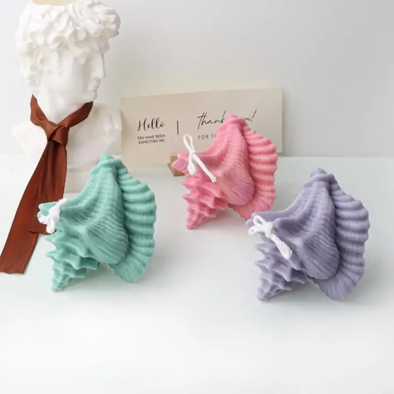 3D Conch Shaped Silicone Mold for DIY Hand-made Ornaments Mould Handicrafts Making Tool Baking Mold