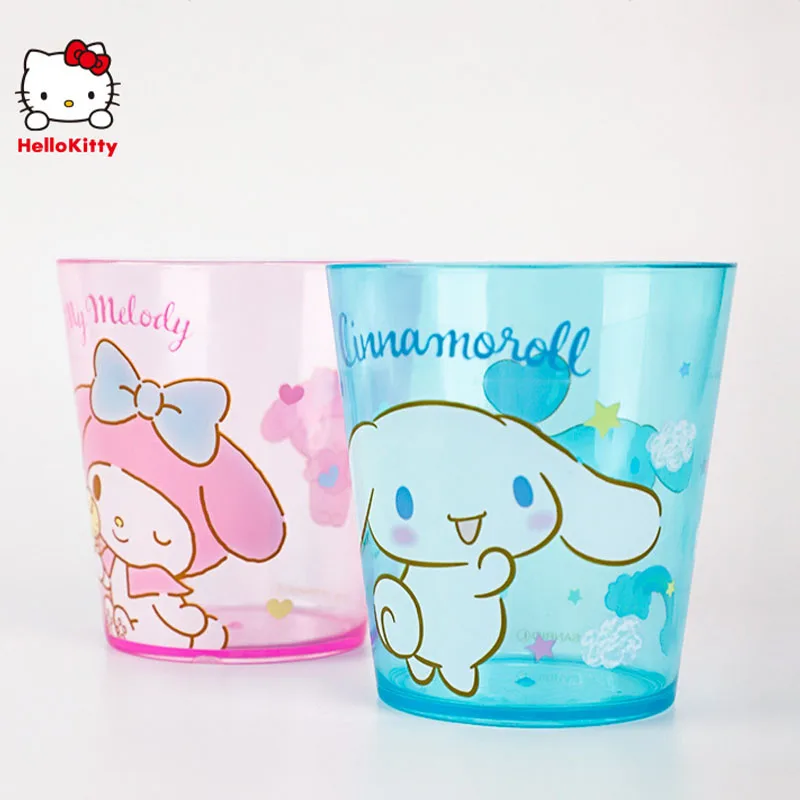 Kawaii Cute Sanrio hellobykitty My Melody Cinnamoroll Little Twin Star Cup tazza per collutorio per bambini Cartoon Girl regalo di compleanno