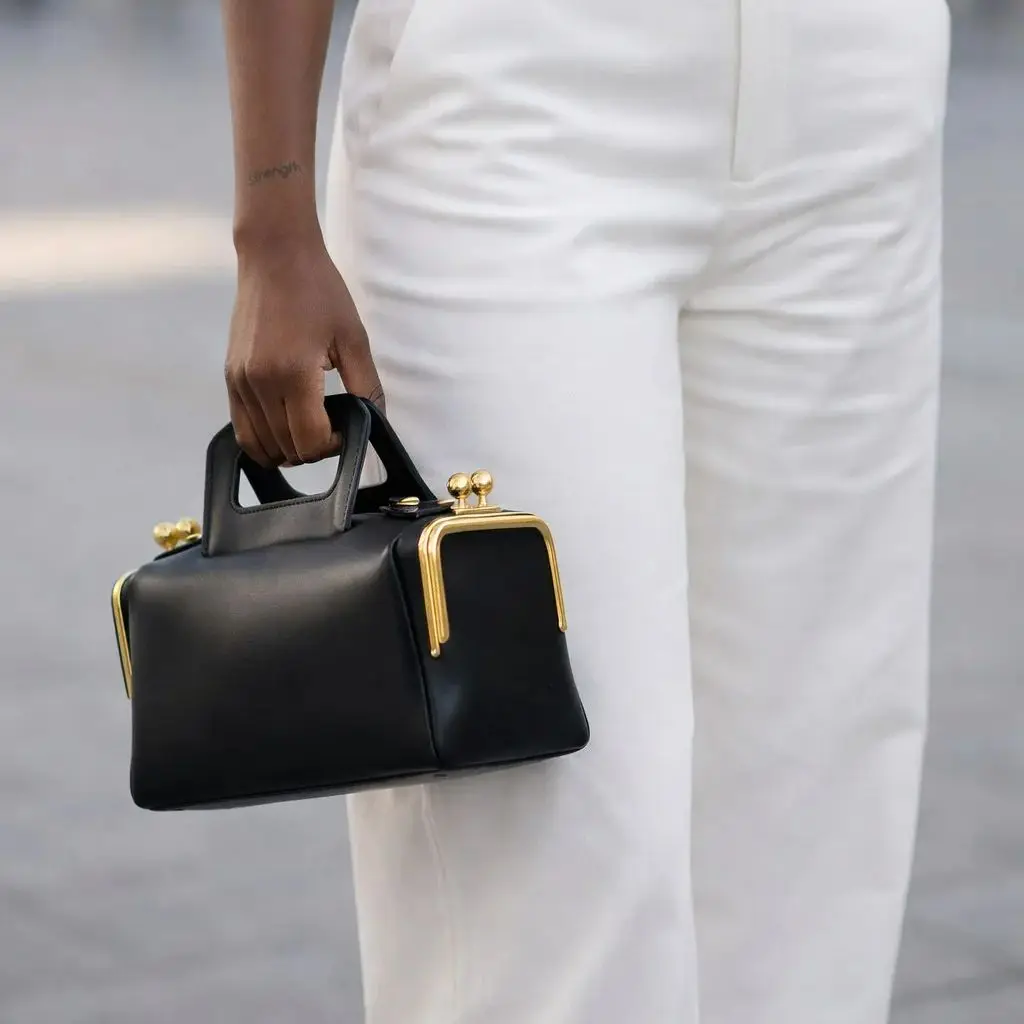 

Luxury Clip Box Bags for Women Handbags High Quality PU Leather Shoulder Bag Kisslock Evening Bags Ladies Wedding Party Clutch