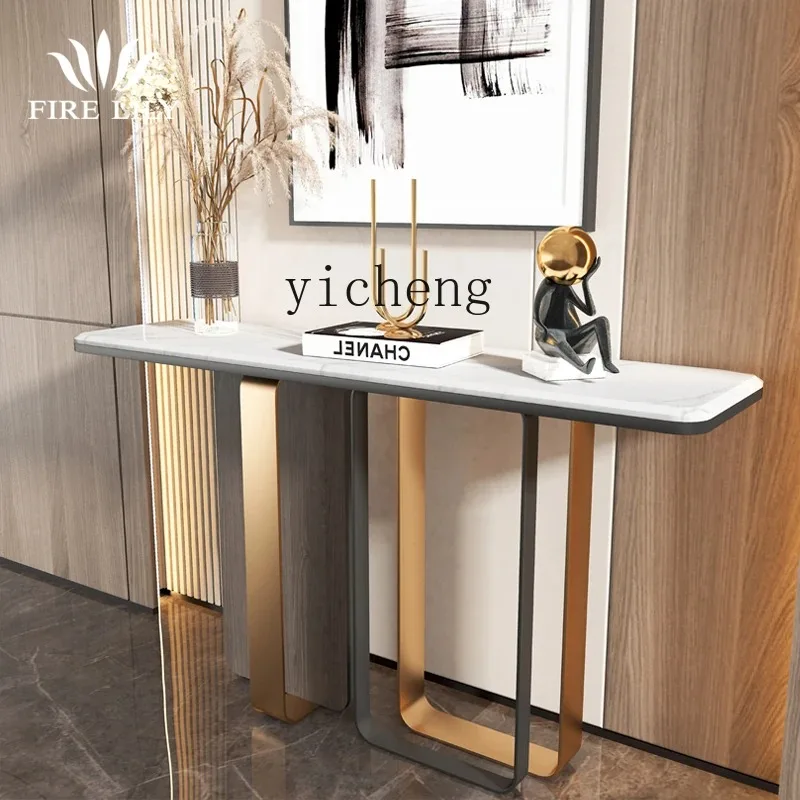 Marble Entrance Cabinet Modern Simple Entry Side Cabinet End View Table New Chinese Entrance TableD18