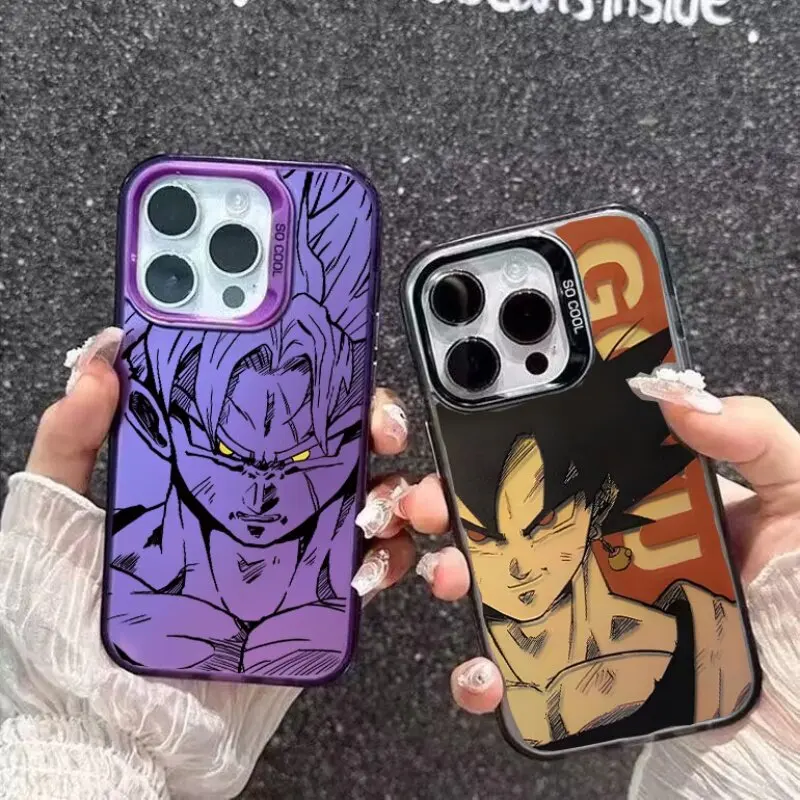 D-Dragons Balls Goku Case For VIVO V29 Y78 V27 Y21 V40 Y30 V23 Y36 Y02 Y17S Y20 V23E Y50 V30E cover Plating Hard Anime PC Case