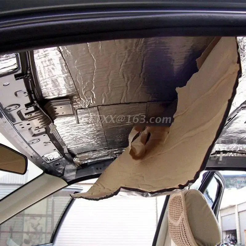 Vibration Isolation 50x200cm 5/10/15mm Car Sound Deadener Mat Noise Bonnet Insulation Deadening for Hood Engine Sticker Auto