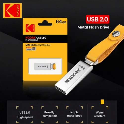 Imagen 2 del producto Kodak KODAK K122 USB2.0 mini unidad flash USB totalmente de metal unidad flash USB de alta velocidad para coche 64GB ordenador de oficina