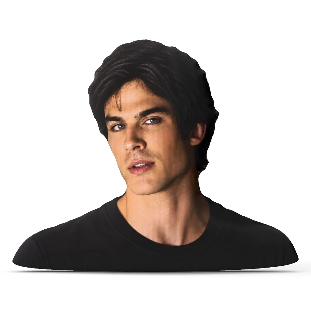 Damon Salvatore Plush Pillow Cushion Irregular Stuffed Throw Pillows for Home Decor Gift Sofa Couch Bed