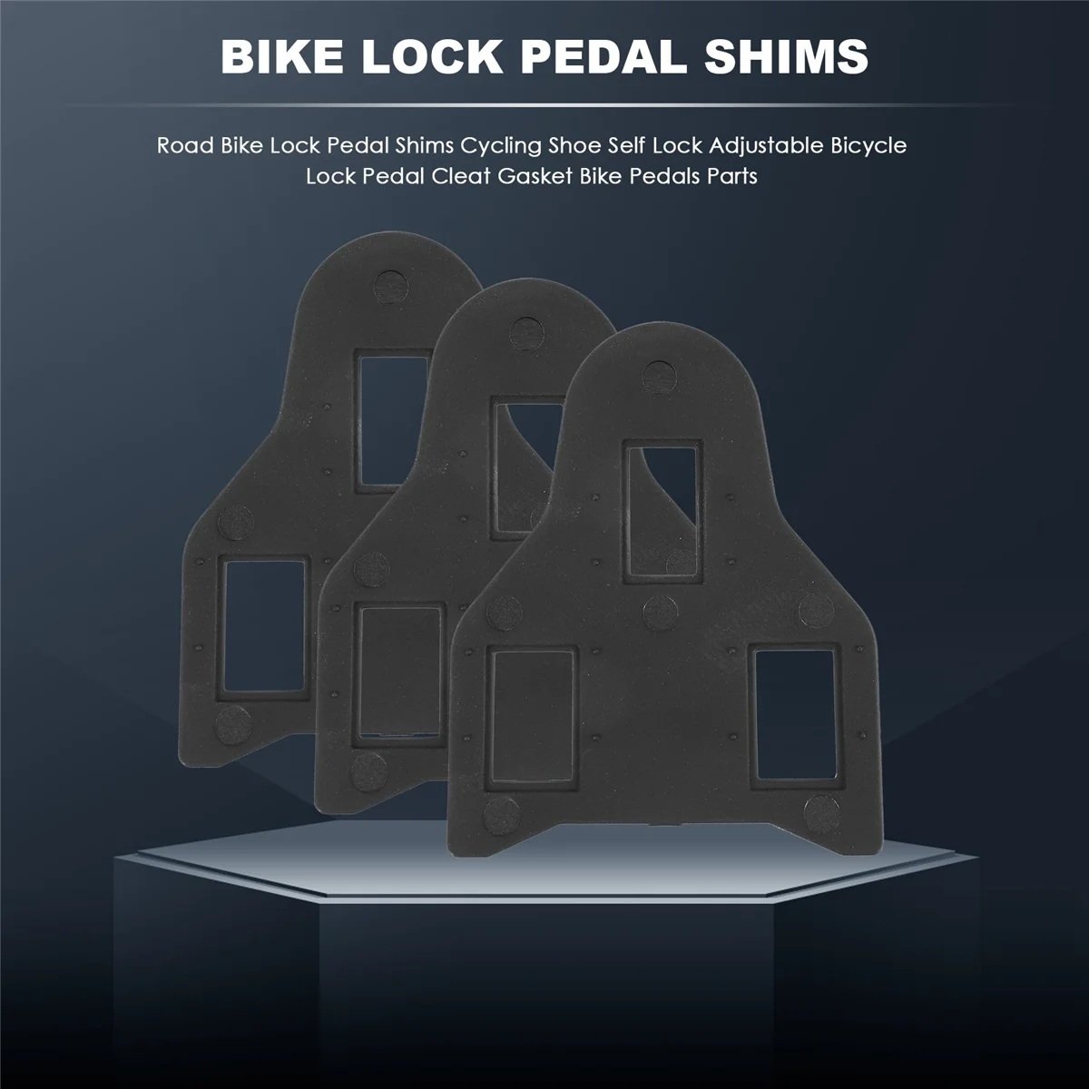 Pedal kunci sepeda jalan Shims, sepatu bersepeda mengunci sendiri Pedal kunci sepeda dapat diatur Cleat Gasket Pedal sepeda bagian