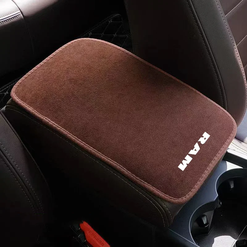 Suede Leather Armrest Mat Arm Rest Protection Cushion Auto Armrests For Dodge RAM SRT XRT 1500 2500 3500 Car Accessories