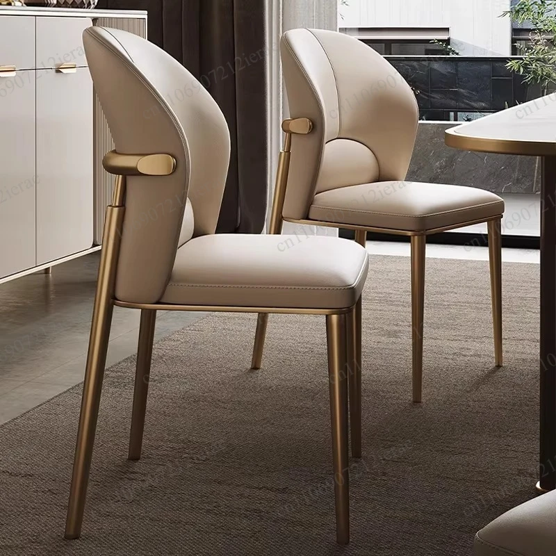 Modern Minimalist Nordic Dining Chair Light Luxury Style Comfort Backrest Design For Household And Catering Restaurant