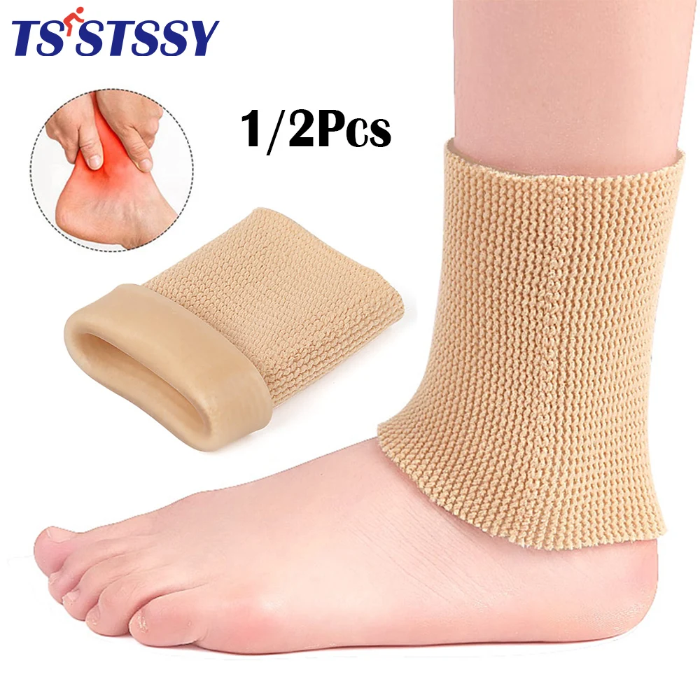 1/2PCS Foot Ankle Sleeves Wrist Bracer Silicone Gel Moisturizing Heel Spa Socks Nursing Heel Crack Anti-dryness Anti-crack