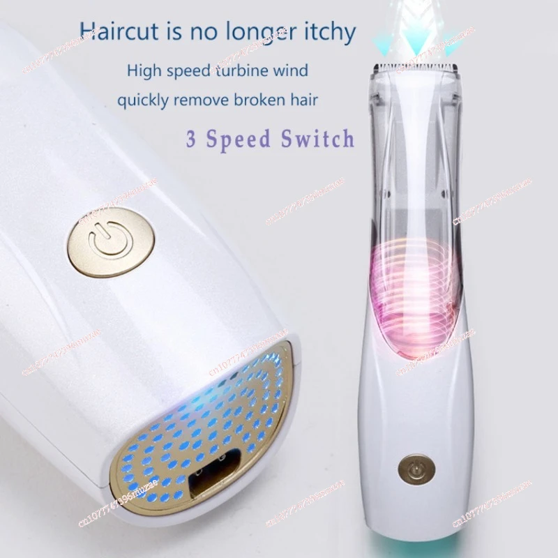 Pet Vacuum Hair Clipper With Suction USB Rechargeable Electric Dog Cat Hair Trimmer Low Noise Pet Hair Remover Grooming Tool view 4