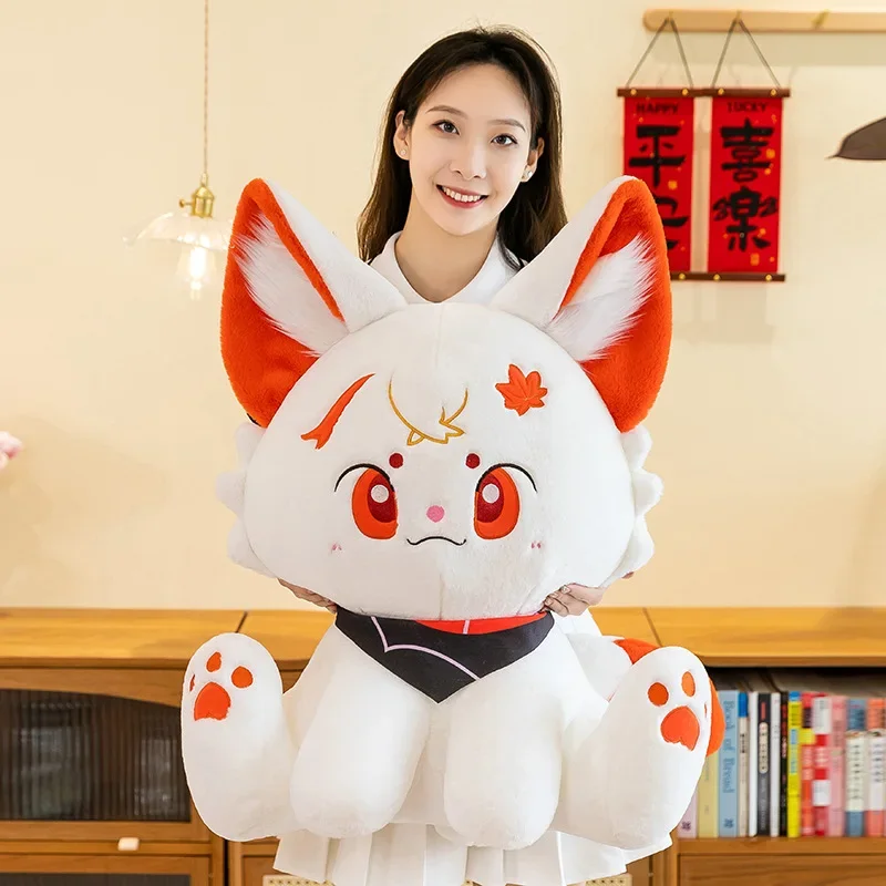 Kawaii Kazuha Cat Plush Toys Game Figure Dolls Game Peripheral Accompany Sleep Toy Creative Home Decoration Game Lover Kid Gifts