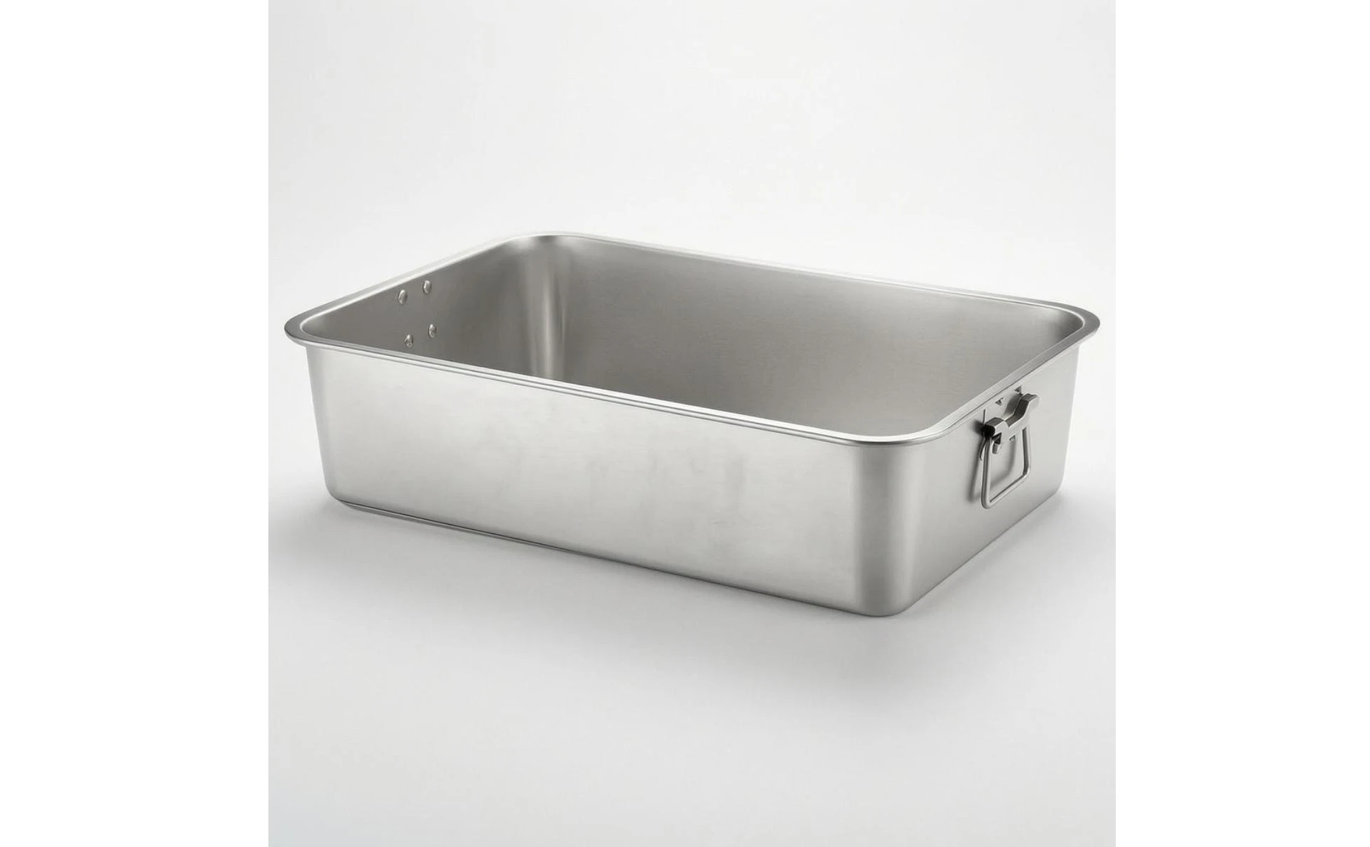 Stainless Steel Tray Side Handles Rectangular Serving Tray Stainless Steel Hotel Pan Seamless Home Container Stackable
