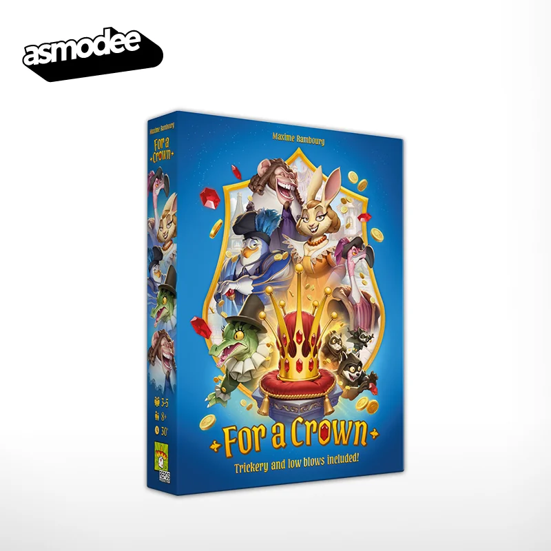 Asmodee For A Crown Board Game Family Strategy Party Puzzle Games Anime Trading Card Birthday Educational Toy Gifts for Boy Girl