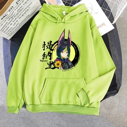 Tighnari Game Genshin Impact Hoodies Harajuku Unisex Men/Women Aesthetic Sweatshirts Casual Long Sleeve Fleece Pullovers Hoodie