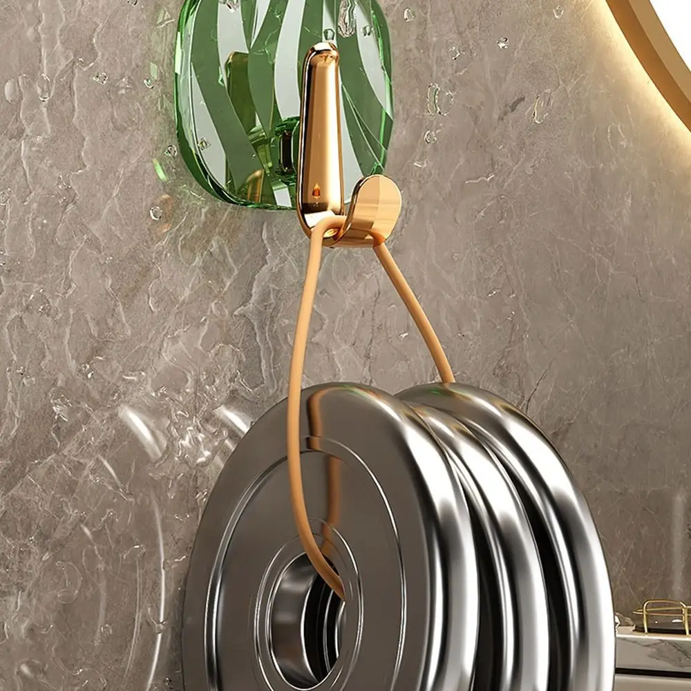 

4 шт., настенный светильник, роскошный настенный крючок, самоклеящиеся подвесные крючки для сумок для ключей, прочные несущие водонепроницаемые крючки для ванной комнаты