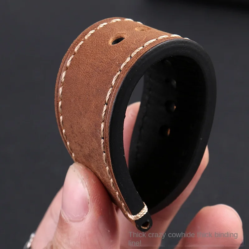 Suitable for Casio G-SHOCK genuine leather watch strap GST-B100 W300 410 310 S110 W130L 400G S310 S210/120 replacement wristband