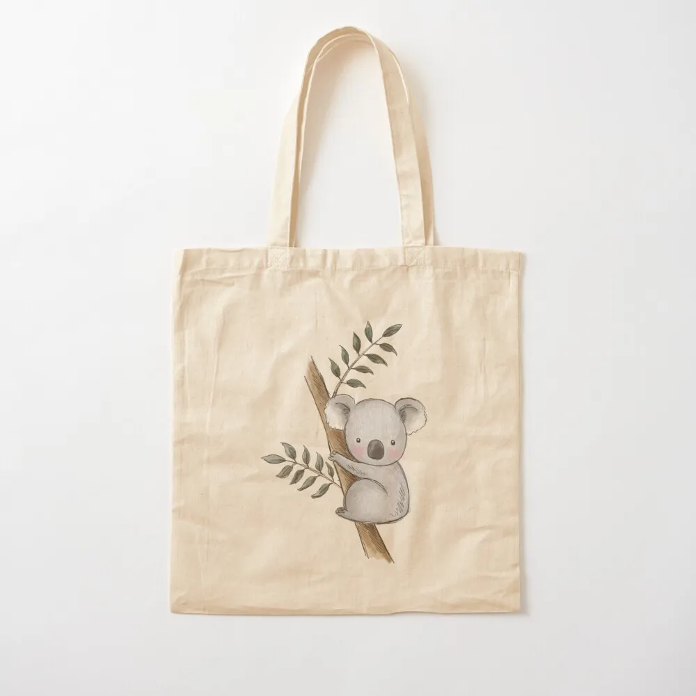 

Aussie Animals: Koala in a tree Tote Bag bag for beach canvas bags Canvas Tote Bag