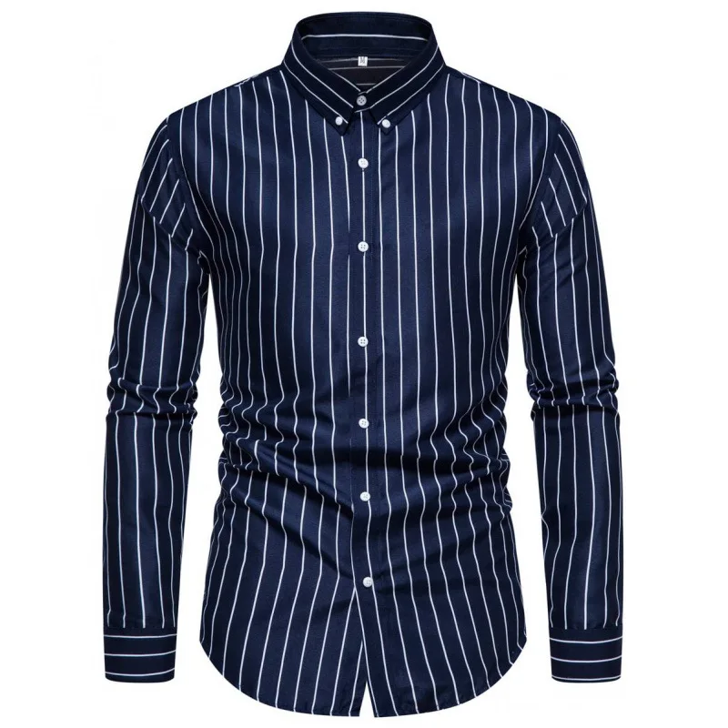 

Men's Casual Striped Shirt 100% Other Material Resistant to Deformation Spring 2026 Other Style Other Pattern Color Block
